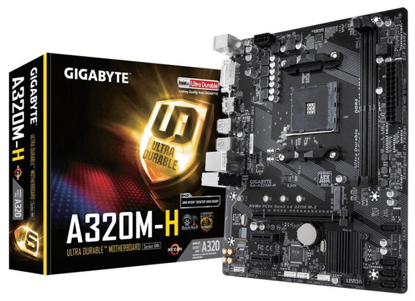 Gigabyte A320M-H 2.0 Ryzen AM4 mATX MB 2xDDR4 3xPC