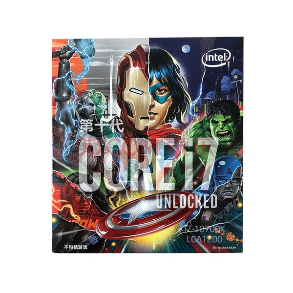 Intel Core i7-10700KA Comet Lake 8-Core 3.8 GHz LGA1200 125W Desktop Processor w/ Intel UHD Graphic 630 - Avengers Special Edition (Avengers Game Not Included) - BX8070110700KA