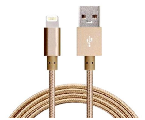 Astrotek 2m USB Lightning Data Sync Charger Gold Color Cable for iPhone 7S 7 Plus 6S 6 Plus 5 5S iPad Air Mini iPod