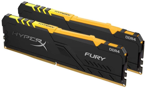 Kingston 16GB 3200MHz DDR4 CL16 DIMM (Kit of 2) 1Rx8 HyperX FURY RGB / (HX432C16FB3AK2/16) / MK16GRGB / a0009