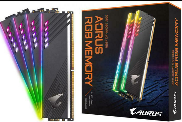 Gigabyte AORUS RGB 16GB(2X8GB) 3600MHZ DDR4
