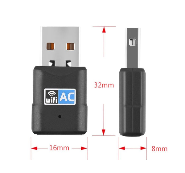 Dual Band Mini AC600 USB Adapter  Free Driver XHT-5B07 / NEAC600U / A0052